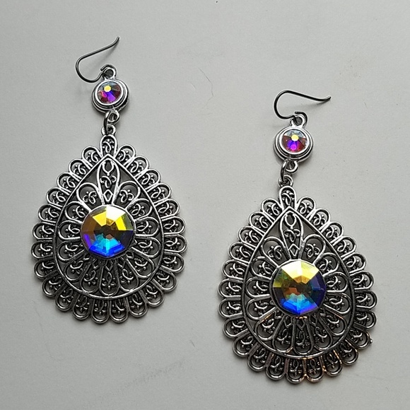GASOLINE GLAMOUR Jewelry - GYPSY MEDALLION DROP EARRINGS OPAL NEW GASOLINE GLAMOUR Jewelry - GYPSY MEDALLION DROP EARRINGS OPAL NEW